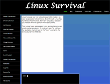 Tablet Screenshot of linuxsurvival.com